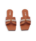 Women's Pink Crystal Glide Slides – Elegant Rhinestone Flat Sandals